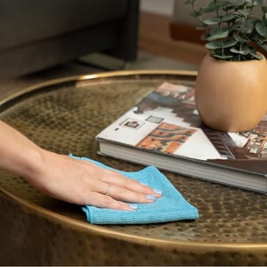 S&T INC. 150 Pack Microfiber Cleaning Cloth, Bulk Towels for Home, Reusable Microfiber Towels for Cars, Cleaning Rags, Assorted, 11.5 Inches x 11.5 Inches, 150 Count - Image 9