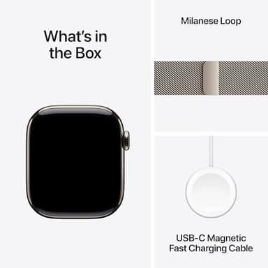Apple Watch Series 10 [GPS + Cellular 42mm case] Smartwatch with Natural Titanium Case with Natural Milanese Loop. Fitness Tracker, ECG App, Always-On Retina Display, Carbon Neutral - Image 7