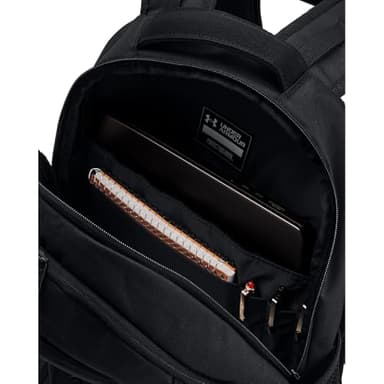 Under Armour Unisex-Adult Hustle 6.0 Backpack, (003) Black/Black/Black, One Size Fits Most - Image 4