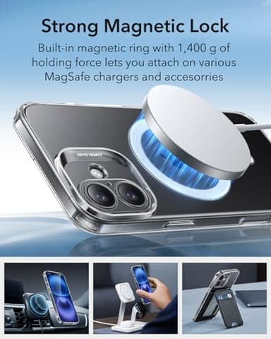 ESR for iPhone 16 Case, Compatible with MagSafe, Camera Protection, Shockproof Thin Cover, Resists Yellowing and Scratches, Magnetic Phone Case for iPhone 16, Zero Series, Clear - Image 5