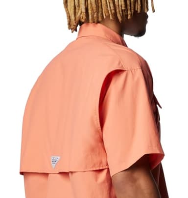 Columbia Men's Bahama II Short Sleeve Shirt, Faded Peach, Small - Image 5