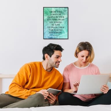 "Thank Them for Making You Strong" - Zig Ziglar Wall Art - 8x10" Motivational Decor For Home Decor, Office Decor, School Decor, or Any Room Decor, Unframed - Image 4