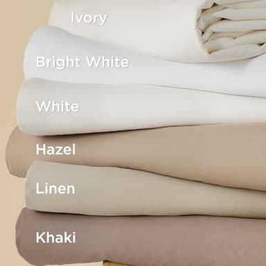 Bedsure Duvet Cover Twin/Twin XL Size - Soft Double Brushed Bedding Set for Kids & Adults, Zipper Closure, 2 Pieces, Includes 1 Duvet Cover (68"x90") & 1 Pillow Sham, NO Comforter, White - Image 6