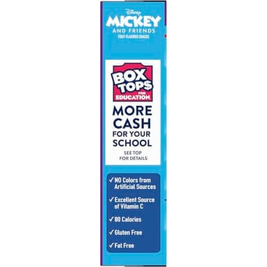Disney Mickey and Friends Fruit Flavored Snacks, Treat Pouches, Gluten Free Snack, Value Pack, 22 Ct, 17.6 oz - Image 5