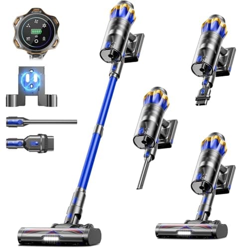 Cordless Vacuum Cleaner, Upgraded 600W 50KPA 70Mins Cordless Stick Vacuum Cleaner with Self-Standing and Touch Screen, Anti-tangle Wireless Vacumm, Vacuum Cleaners for Home/Pet Hair/Carpets/Floors - Image 1