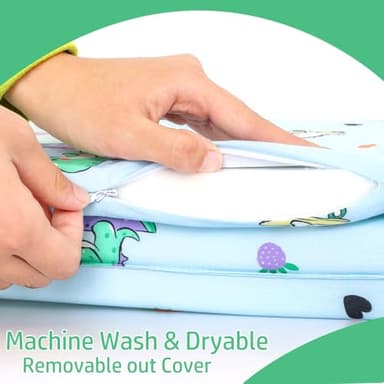 VUCWS 2025 Upgraded Pack and Play Mattress 38" x 26" Soft Firm Premium Foam Pack N Play Mattresses Odorless Breathable Comfort Baby Foam Portable Playpen Mattresses (Tri-fold Dinosaur) - Image 2