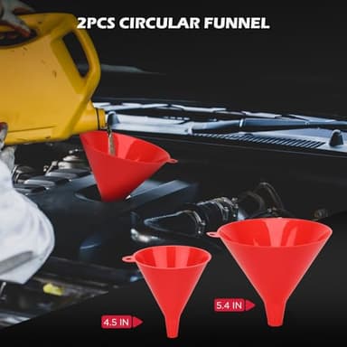 22-Piece No-Spill Coolant Filling Funnel Kit and Siphon Hose Pump, Radiator Coolant Filling Spill-Proof Funnel Kit with Adapters, Extensions, PVC Hose, Engine Oil Funnels, Towel for Universal Vehicle - Image 6