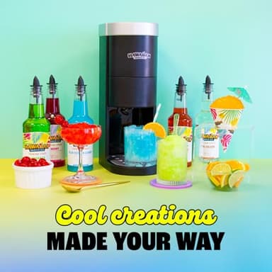 Hawaiian Shaved Ice S777 Snow Cone and Shaved Ice Machine with Blade Adjustment Knob and 5 Reusable Plastic Ice Mold Cups. Great for Granitas, Seltzers, Italian Soda and More 120V, Matte Black - Image 7