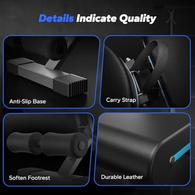 MERACH Weight Bench, Foldable Weight Benches for Home Gym with 990 LBS, Adjustable Weight Bench with 72 Training Angles, Incline Bench Press for Full Body - Image 7