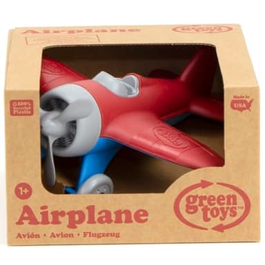 Green Toys Airplane - BPA Free, Phthalates Free, Red Aero Plane for Improving Aeronautical Knowledge of Children. Toys and Games - Image 6