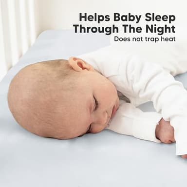 KeaBabies 2-Pack Organic Crib Sheets for Boys, Girls - 52x28 Fitted Crib Mattress Sheet Neutral, Breathable Jersey Cotton Cover for Baby Bed, Toddler Mattress, Soft & Cute Prints (Hazy) - Image 5