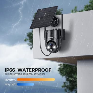 Solar Security Cameras Wireless Outdoor, 2K 360° View Solar Powered WiFi 3MP Security Camera for Home Security with Color Night Vision, PIR Detection, 2-Way Audio, Motion Alert, Easier to use - Image 7