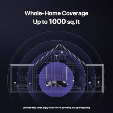 Tenda AC1200 Smart WiFi Router, High Speed Dual Band Wireless Internet Router with Smart APP, 4 x 100 Mbps Fast Ethernet Ports, Supports Guest WiFi, Access Point Mode, IPv6 and Parental Controls(AC6) - Image 3