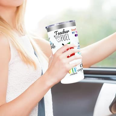 MFGNEH Teacher Gifts,Teacher Appreciation Gifts,Teachers Christmas Birthday Gift from Students,Back to School Gift for Women,20oz Stainless Steel Tumbler Cup - Image 6