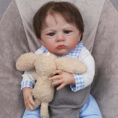CHAREX Lifelike Reborn Baby Dolls - 22 inch Realistic Baby Doll Boy Real Life Baby Dolls Newborn Baby Real Looking Birthday Gift Toy with Accessories for Age 3+ - Image 6