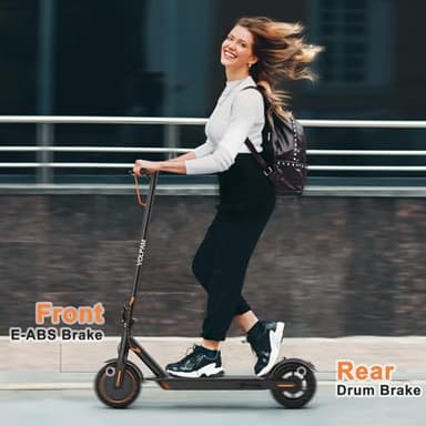 VOLPAM Electric Scooter, 350W/500W, 8.5"/10" Tires, 12/21/28 Miles Range, 16/19/22Mph, Folding E-Scooter with Dual Braking - Image 5