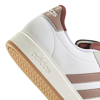 adidas Men's Grand Court 2.0 Sneaker, White/Warm Clay/Preloved Ruby, 13 - Image 3