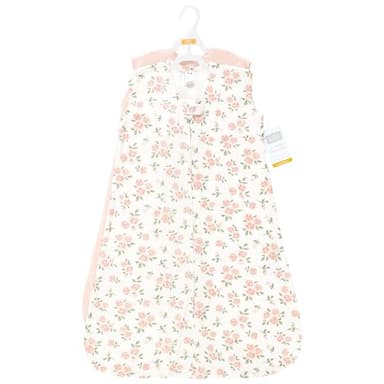 Hudson Baby Infant Girl Thermal Sleeveless Sleeping Bag 2pk, Soft Pink Sage Rose, 0-6 Months - Image 2