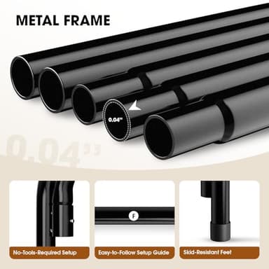 Czpalo Elevated Dog Bed, Raised Outdoor Dog Bed for Large Sized Dogs, Portable Cooling Pet Cot with Breathable & Washable Mesh, Indoor & Outdoor Pet Hammock with Skid-Resistant Feet. - Image 4