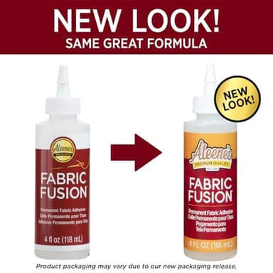 Aleene's Fabric Fusion Glue 4 oz 3-Pack, Permanent and Washable Adhesive, No-Sew Fabric Glue for Clothing, Denim, Polyester, Cotton, Flannel Materials, Dries Flexible - Image 8
