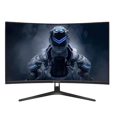 CRUA 27" Curved Gaming Monitor, FHD 1920x1080P, 144Hz/180Hz Computer Monitor, 1800R VA Screen, 120% sRGB, AMD FreeSync, HDMI & DP, Wall Mount Install- Black - Image 2