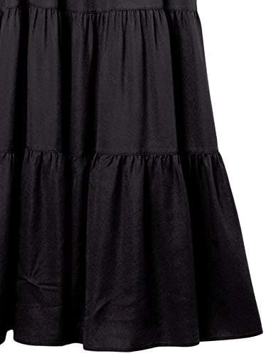 The Drop Women's Britt Tiered Maxi Tent Dress, Off-Black, L - Image 7
