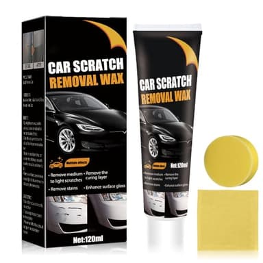 Teamoda Car Scratch Remover for Deep Scratches, Wax Scratch Remover, Paint Scratch Repair Kit with Wipe and Sponge - Image 1