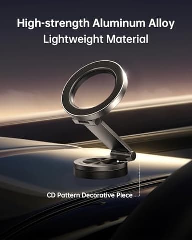 SYNCWIRE for MagSafe Car Mount - [360° Rotation] Magnetic Phone Holder for Car, Adjustable Metal Arm, Ultra Magnet, Car Magnet Phone Mount for Dashboard, Fit for iPhone 16 15 14 13 Pro Max &All Phones - Image 2