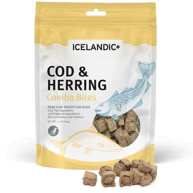 Icelandic+ Cod & Herring Combo Bites Dog Treat 3.0-oz Bag - Image 1