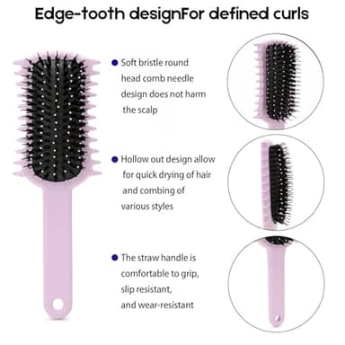 Curly Hair Brush, Volume Curl Defining Brush for Detangling Shaping and Styling Women's Curls, Reduce Pulling (Green) - Image 7