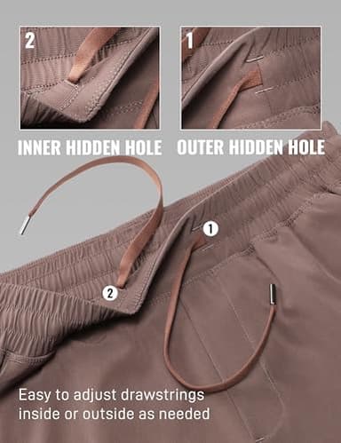 CRZ YOGA Men's Linerless Workout Shorts - 5'' Lightweight Quick Dry for Running Sports Athletic Gym with Pockets Brown Rock Medium - Image 6