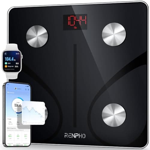 RENPHO Smart Scale for Body Weight, Digital Bathroom Scale BMI Weighing Bluetooth Body Fat Physician Scale, Body Composition Monitor Health Analyzer with Smartphone App, 400 lbs - Elis 1 - Image 1