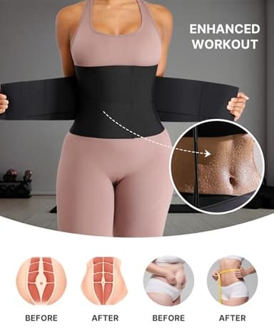SHAPELLX Waist Trainer for Women Lower Belly Fat Tummy Control Sport Workout Body Shaper Waist Cincher Corset Shapewear - Image 3