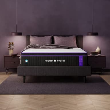 Nectar Premier Hybrid Queen Mattress 13 Inch - Medium Firm Memory Foam - Steel Springs - Heat Wicking Cooling Technology - 365-Night Trial - Forever Warranty - Image 1