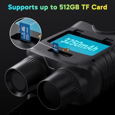 AKASO Seemor-200 Night Vision Goggles - 4K Full Color Night Vision Binoculars for Adults, App-Enabled Photo and Video Saving,AI-ISP 3280FT Viewing Range,16x Digital Zoom for Camping Hiking & Security - Image 7