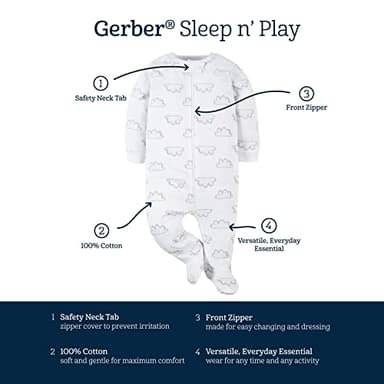 Gerber Unisex Baby 2-Pack Sleep 'N Play Southwest Newborn - Image 6