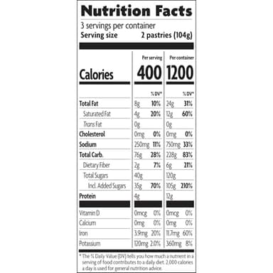 Nature's Path Organic Toaster Pastries, Frosted Buncha Blueberries, 72 Count (Pack of 12, 11 Oz Boxes), Made From Real Blueberries - Image 7