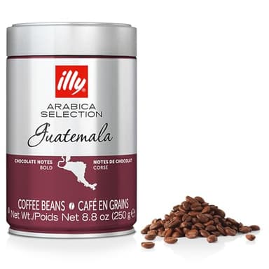 illy Whole Bean Coffee - Perfectly Roasted – Guatemala Dark Roast - with Notes of Chocolate – Complex & Balanced - 100% Arabica Beans - No Preservatives – 8.8 Ounce - Image 1