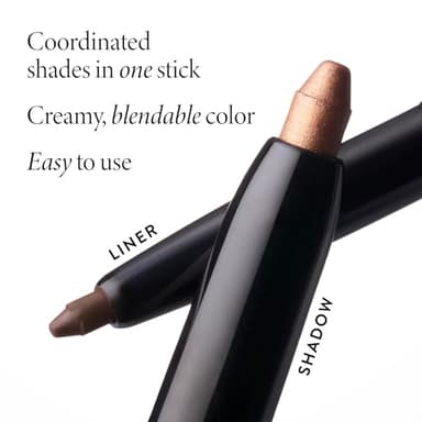 LAURA GELLER NEW YORK Swipe-n-Line Dual-Ended Eyeshadow + Eyeliner - Natural (Toasted-Brown/Rich Chestnut) - Cream Eyeshadow & Smooth Glide Eyeliner - Waterproof & Crease-free Color - Image 3
