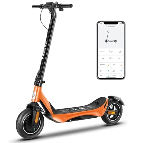Caroma Electric Scooter Adults, Peak 850W Motor, Max 25 Mph & 30 Miles Long Range, 10 Inch Run-Flat Tires, Folding E-Scooter with Dual Motor and Dual Brakes, Smart Control - Image 1