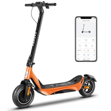 Caroma Electric Scooter Adults, Peak 850W Motor, Max 25 Mph & 30 Miles Long Range, 10 Inch Run-Flat Tires, Folding E-Scooter with Dual Motor and Dual Brakes, Smart Control - Image 1