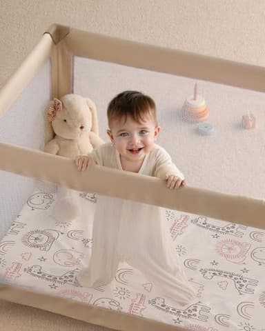 Yoofoss Baby Pack and Play Sheets 2 Pack for Boys and Girls - 38x26 Mini Crib Sheets Fitted Neutral Compatible with Graco Pack n Play Mattress,Ultra Soft Breathable Microfiber Animal World - Image 3