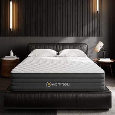 Queen Mattress,10 Inch Queen Size Mattresses Memory Foam Hybrid Mattress in a Box, with Individual Pocket Springs, Provide Support and Improve Sleep Mattresses, Medium Firm Pressure Relief CertiPUR-US - Image 1