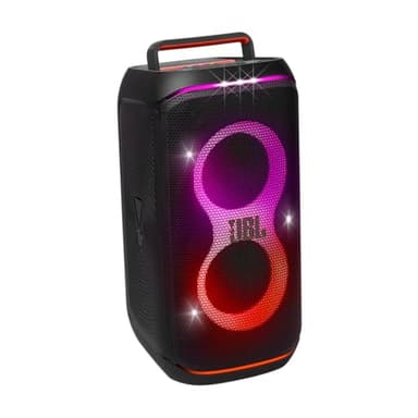 JBL PartyBox Club 120 - Portable Party Speaker with Foldable Handle, Powerful JBL Pro Sound, Futuristic lightshow, Up to 12 Hours of Play time, Splash Proof, Dual Mic & Guitar Inputs (Black) - Image 1