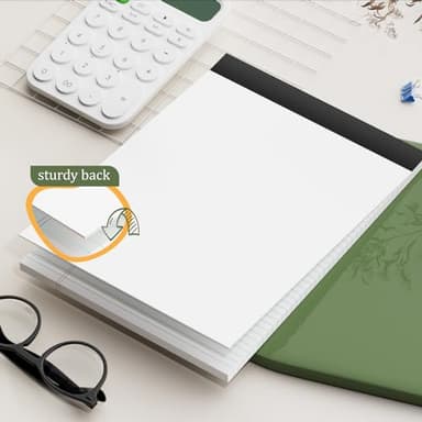 AILZFEI 12 Pack of Legal Pads 8.5 x 11.75 College Ruled Notebook White Paper Note Pad Narrow Ruled 30 Sheets Notepads Perforated Writing Pad Clear Print 8x11 Legal Pads Pads of Paper - Image 3