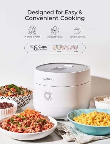 CUCKOO CR-0675FW 6-Cup (Uncooked) / 12-Cup (Cooked) Micom Rice Cooker with Nonstick Inner Pot, 13 Menu Modes, LCD Display, Fuzzy Logic Tech, Auto Clean (White) - Image 2