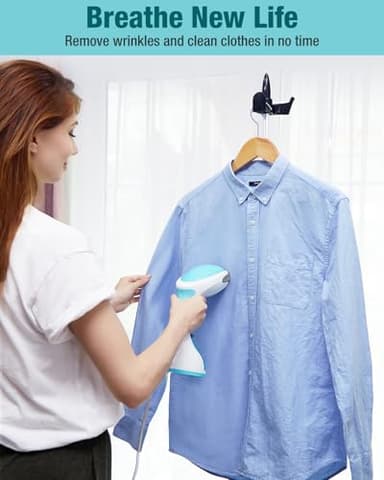 BEAUTURAL Steamer for Clothes, Portable Handheld Garment Fabric Wrinkles Remover, 30-Second Fast Heat-up, Auto-Off, Large Detachable Water Tank - Image 4