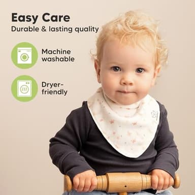 8-Pack Organic Baby Bandana Bibs for Girls - Super Absorbent Triangle Baby Bibs for Drooling and Teething Infant, 100% Cotton Extra Soft for Newborn, Infant 0-36 Months (Butterflies) - Image 7