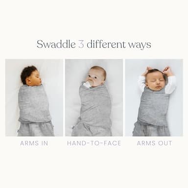 HALO SleepSack SuperSoft Swaddle, Cozy Bamboo Viscose, 3-Way Adjustable Swaddle, 2 Way Zipper, 2 TOG, 0-3 Months, Newborn (Pack of 1), Calm Sage - Image 6