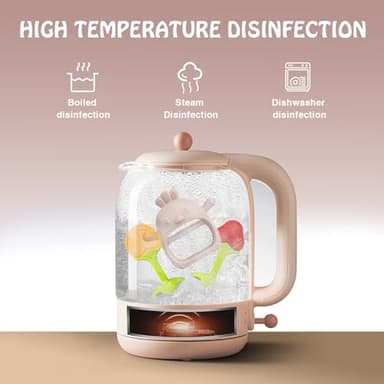 Teething Toys (5 Pack) - Tinabless Infant Teething Relief Toys&Teething Mitten Set, Food Grade Silicone Anti Dropping Wrist Hand Teethers Baby Chew Toys for Sucking Needs, Silicone Baby Teethers(Pink) - Image 6